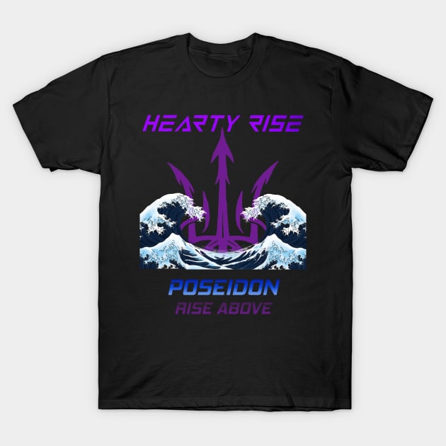 Hearty Rise Poseidon Without Squid Hunters Logos T-Shirt by squidhunterwa